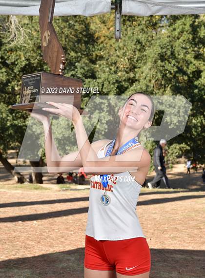 Thumbnail 1 in CIF State Cross Country Championships (Girls Awards) photogallery.