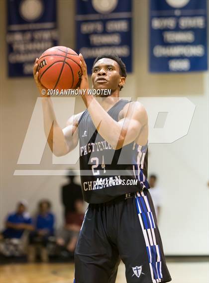 Thumbnail 2 in Village Christian Academy vs Fayetteville Christian (Sandhills Athletic Conference Semifinal) photogallery.