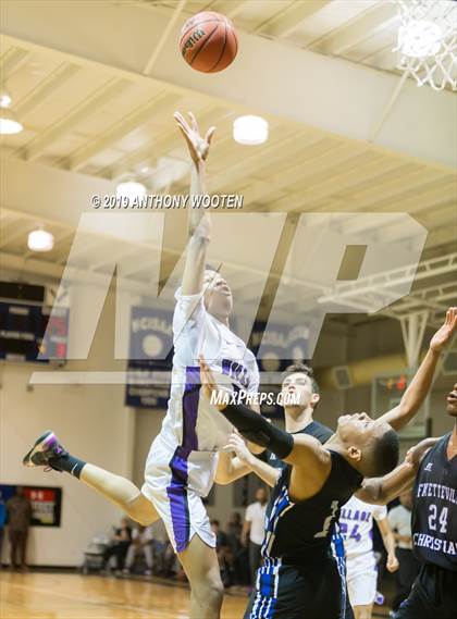 Thumbnail 3 in Village Christian Academy vs Fayetteville Christian (Sandhills Athletic Conference Semifinal) photogallery.