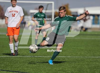 Thumbnail 2 in Priest River vs St. Maries (District Playoff) photogallery.