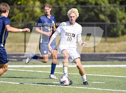 Thumbnail 3 in Delta vs. Oak Hill (IHSAA 2A Section 23 Final) photogallery.
