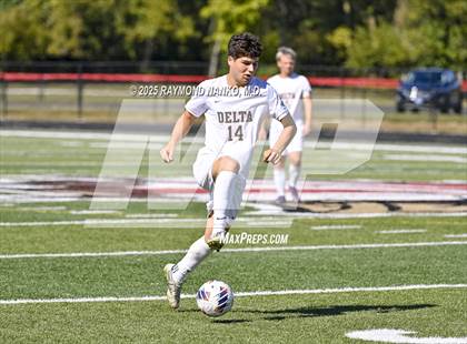 Thumbnail 3 in Delta vs. Oak Hill (IHSAA 2A Section 23 Final) photogallery.