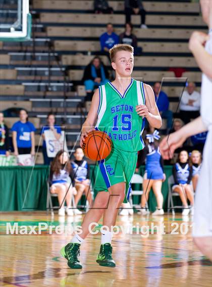 Thumbnail 2 in Hoosic Valley vs. Seton Catholic Central (NYSPHSAA Class C Regional Final) photogallery.