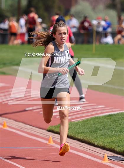 Thumbnail 3 in CHSAA Track and Field 4A Championships (Girls 4x800m Relay) photogallery.