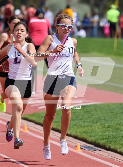 Thumbnail 2 in CHSAA Track and Field 4A Championships (Girls 4x800m Relay) photogallery.