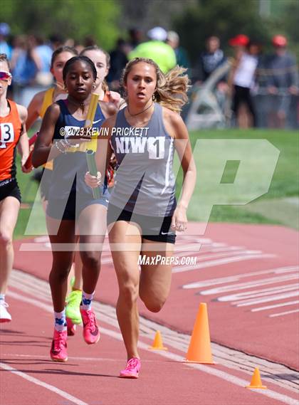 Thumbnail 2 in CHSAA Track and Field 4A Championships (Girls 4x800m Relay) photogallery.