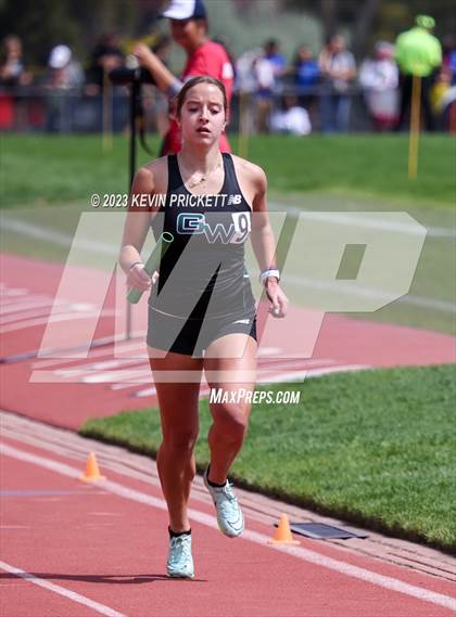 Thumbnail 2 in CHSAA Track and Field 4A Championships (Girls 4x800m Relay) photogallery.