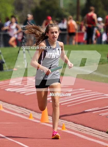 Thumbnail 2 in CHSAA Track and Field 4A Championships (Girls 4x800m Relay) photogallery.