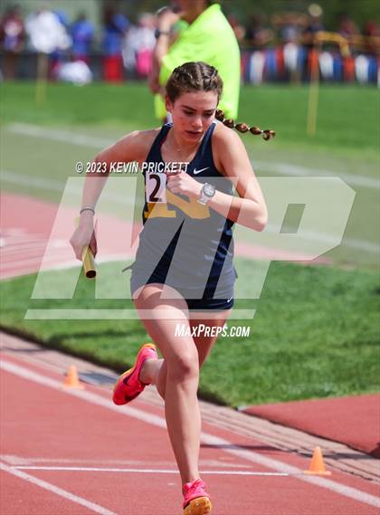 Thumbnail 2 in CHSAA Track and Field 4A Championships (Girls 4x800m Relay) photogallery.