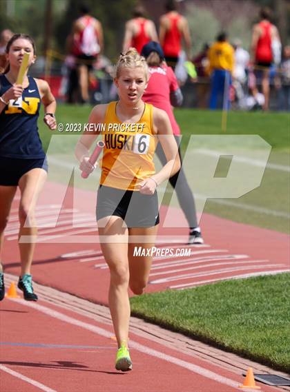 Thumbnail 2 in CHSAA Track and Field 4A Championships (Girls 4x800m Relay) photogallery.