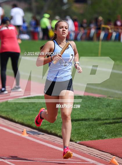 Thumbnail 2 in CHSAA Track and Field 4A Championships (Girls 4x800m Relay) photogallery.