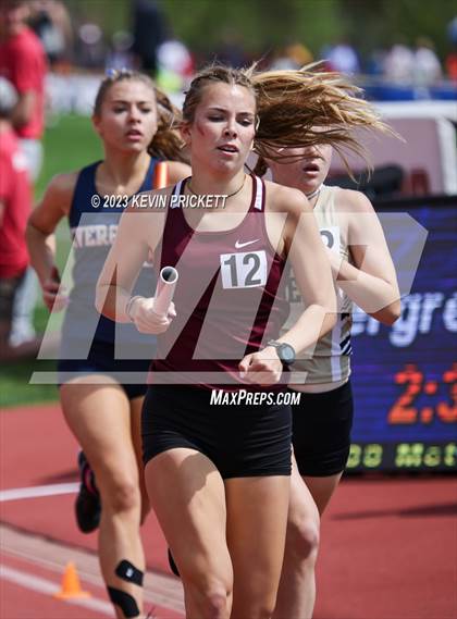 Thumbnail 2 in CHSAA Track and Field 4A Championships (Girls 4x800m Relay) photogallery.