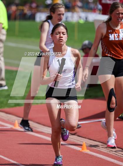 Thumbnail 2 in CHSAA Track and Field 4A Championships (Girls 4x800m Relay) photogallery.