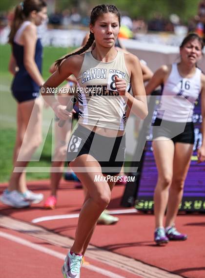 Thumbnail 2 in CHSAA Track and Field 4A Championships (Girls 4x800m Relay) photogallery.