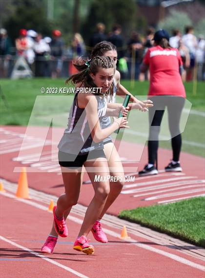 Thumbnail 2 in CHSAA Track and Field 4A Championships (Girls 4x800m Relay) photogallery.