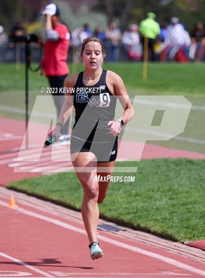 Thumbnail 2 in CHSAA Track and Field 4A Championships (Girls 4x800m Relay) photogallery.