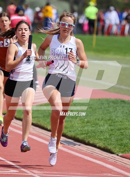 Thumbnail 1 in CHSAA Track and Field 4A Championships (Girls 4x800m Relay) photogallery.