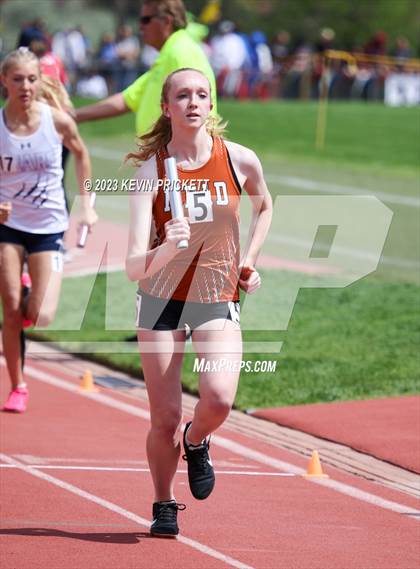 Thumbnail 2 in CHSAA Track and Field 4A Championships (Girls 4x800m Relay) photogallery.