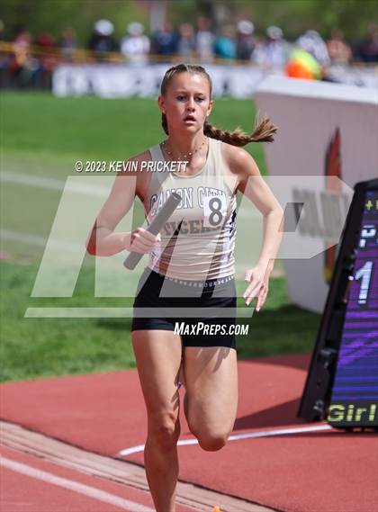 Thumbnail 3 in CHSAA Track and Field 4A Championships (Girls 4x800m Relay) photogallery.
