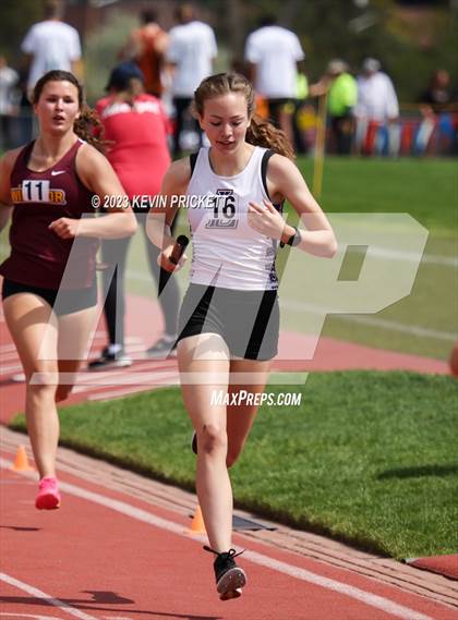Thumbnail 2 in CHSAA Track and Field 4A Championships (Girls 4x800m Relay) photogallery.