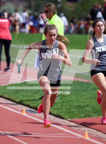 Thumbnail 2 in CHSAA Track and Field 4A Championships (Girls 4x800m Relay) photogallery.