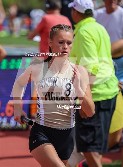 Thumbnail 1 in CHSAA Track and Field 4A Championships (Girls 4x800m Relay) photogallery.