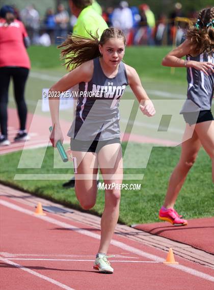 Thumbnail 2 in CHSAA Track and Field 4A Championships (Girls 4x800m Relay) photogallery.