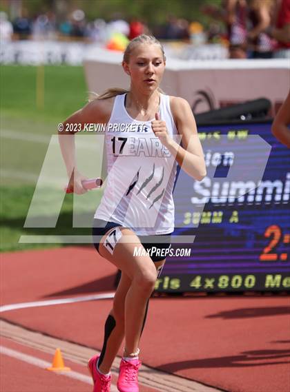 Thumbnail 1 in CHSAA Track and Field 4A Championships (Girls 4x800m Relay) photogallery.