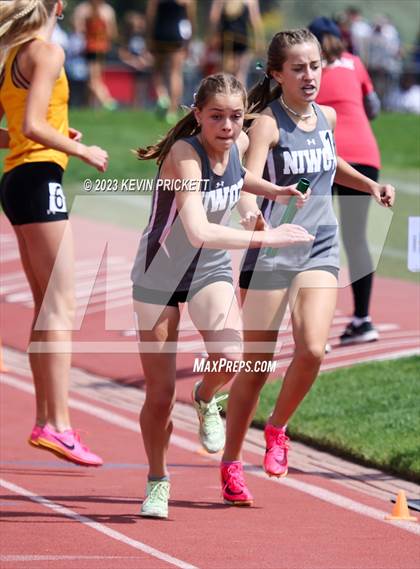 Thumbnail 1 in CHSAA Track and Field 4A Championships (Girls 4x800m Relay) photogallery.