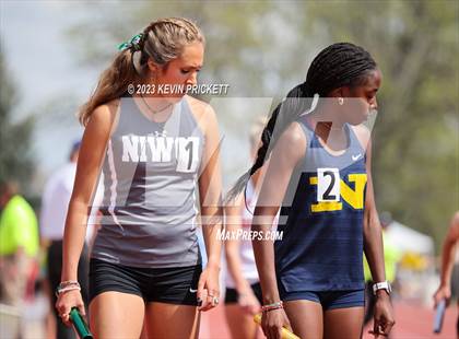Thumbnail 2 in CHSAA Track and Field 4A Championships (Girls 4x800m Relay) photogallery.