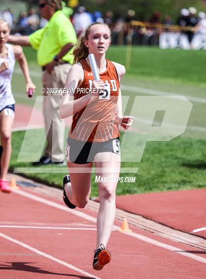 Thumbnail 3 in CHSAA Track and Field 4A Championships (Girls 4x800m Relay) photogallery.