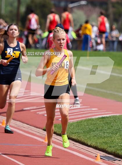 Thumbnail 3 in CHSAA Track and Field 4A Championships (Girls 4x800m Relay) photogallery.