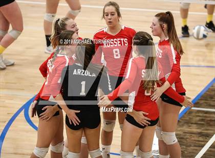 Thumbnail 1 in Shelley vs Kuna (4A State Tourn.) photogallery.