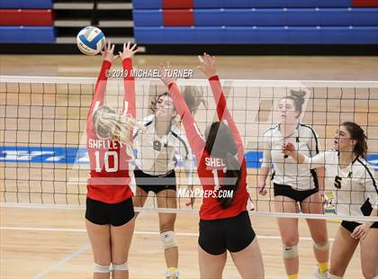 Thumbnail 3 in Shelley vs Kuna (4A State Tourn.) photogallery.