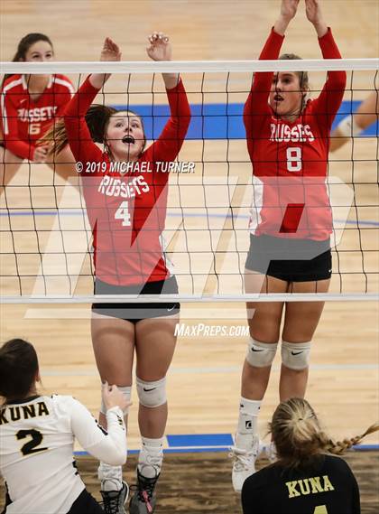 Thumbnail 2 in Shelley vs Kuna (4A State Tourn.) photogallery.