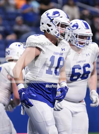 Thumbnail 3 in Lampasas vs Needville (UIL 4A  Regional Playoff) photogallery.