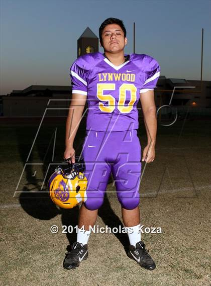 Thumbnail 3 in Lynwood Varsity Football Team and Individual photogallery.