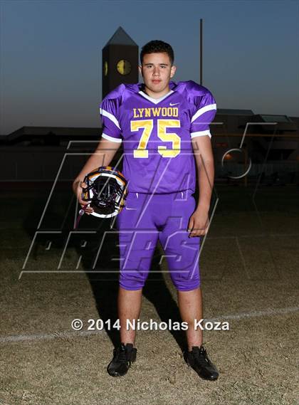 Thumbnail 3 in Lynwood Varsity Football Team and Individual photogallery.
