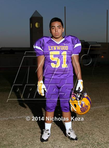 Thumbnail 3 in Lynwood Varsity Football Team and Individual photogallery.