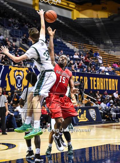 Thumbnail 2 in Salesian College Preparatory vs. Sacred Heart Cathedral Preparatory (MaxPreps MLK Classic) photogallery.