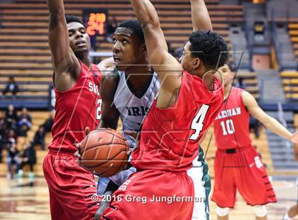 Thumbnail 1 in Salesian College Preparatory vs. Sacred Heart Cathedral Preparatory (MaxPreps MLK Classic) photogallery.