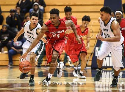 Thumbnail 2 in Salesian College Preparatory vs. Sacred Heart Cathedral Preparatory (MaxPreps MLK Classic) photogallery.