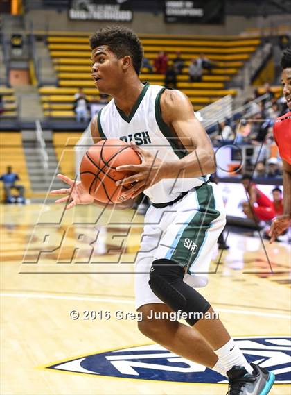 Thumbnail 2 in Salesian College Preparatory vs. Sacred Heart Cathedral Preparatory (MaxPreps MLK Classic) photogallery.