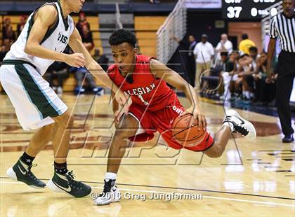 Thumbnail 3 in Salesian College Preparatory vs. Sacred Heart Cathedral Preparatory (MaxPreps MLK Classic) photogallery.