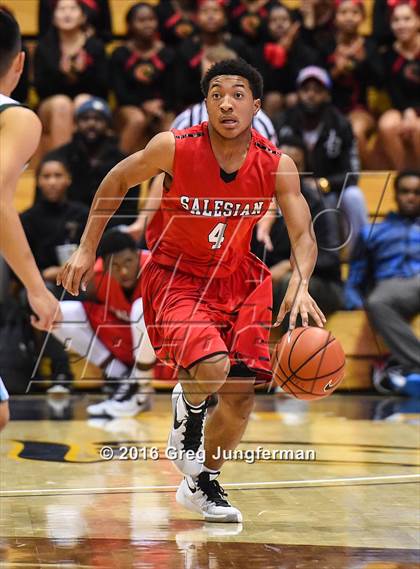 Thumbnail 3 in Salesian College Preparatory vs. Sacred Heart Cathedral Preparatory (MaxPreps MLK Classic) photogallery.