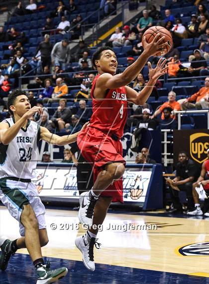 Thumbnail 1 in Salesian College Preparatory vs. Sacred Heart Cathedral Preparatory (MaxPreps MLK Classic) photogallery.