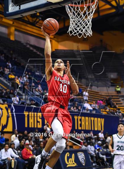 Thumbnail 2 in Salesian College Preparatory vs. Sacred Heart Cathedral Preparatory (MaxPreps MLK Classic) photogallery.