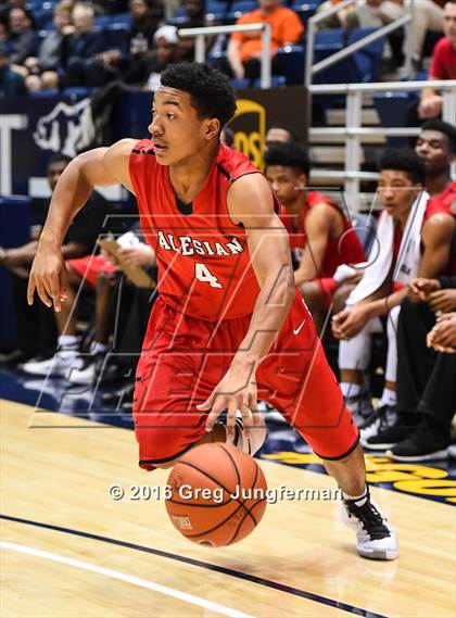 Thumbnail 1 in Salesian College Preparatory vs. Sacred Heart Cathedral Preparatory (MaxPreps MLK Classic) photogallery.