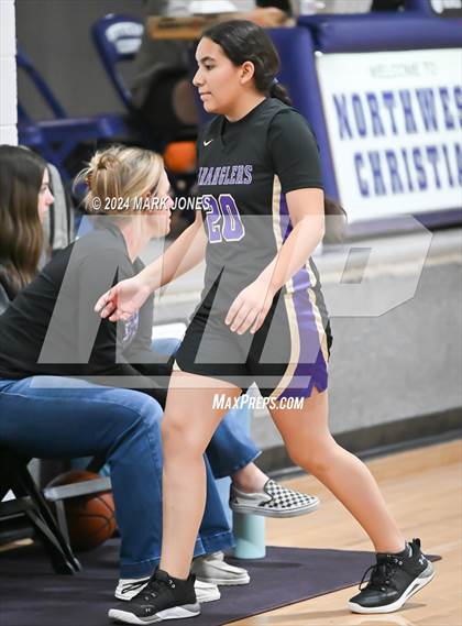 Thumbnail 1 in Glendale Prep Academy vs. Wickenburg (ALA Coyotes Basketball Invitational) photogallery.