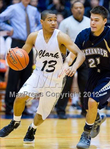 Thumbnail 2 in Clark vs. Alexander (UIL 5A Regional Semifinal) photogallery.